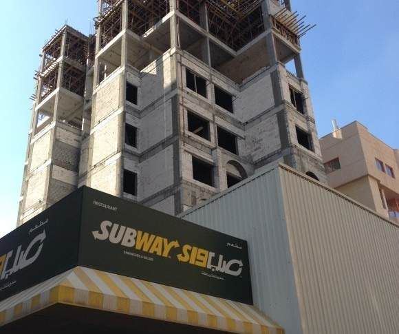 Commercial building under construction