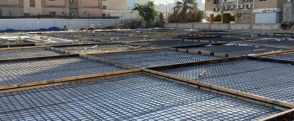 Padel court foundations, Al-Jabriya